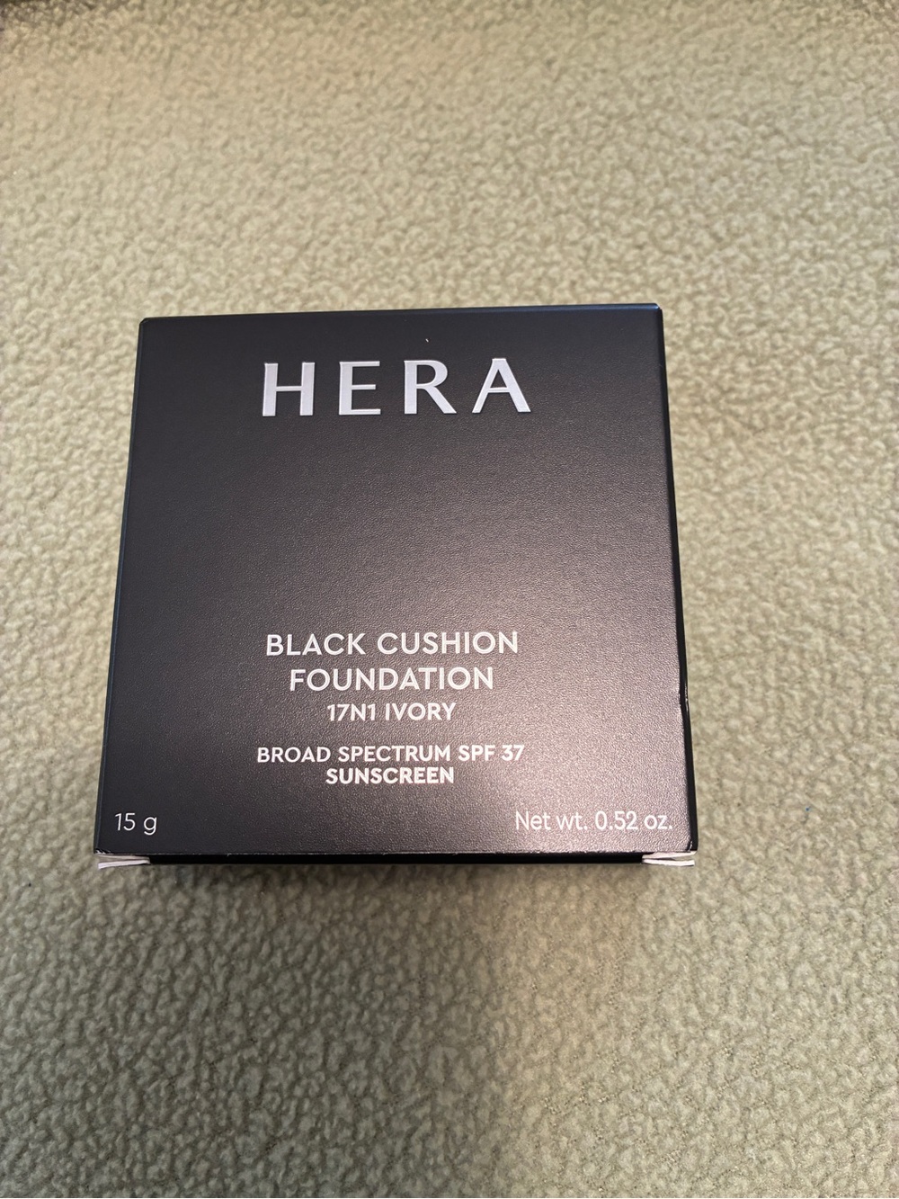 HERA BLACK CUSHION FOUNDATION 15g 17N1 IVORY- Korean Foundation